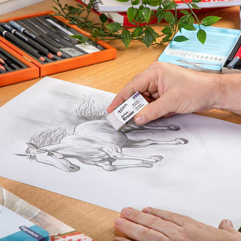 MM Artist Eraser Medium - White - LUMINO