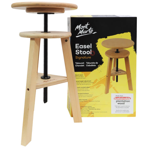 MM Beech Easel Stool MEA0044A - LUMINO