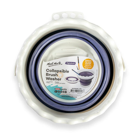 MM Collapsible Brush Washer Round 20cm - LUMINO