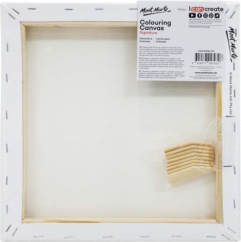 MM Colouring Canvas 30x30cm Mandala assorted - LUMINO