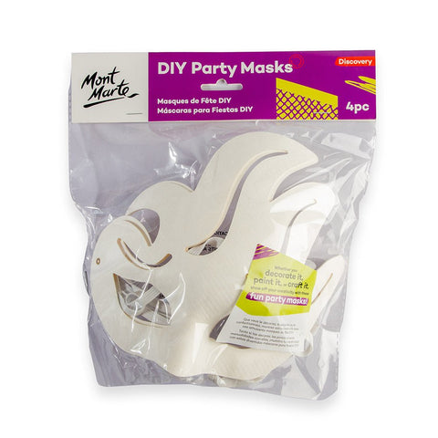 MM DIY Party Masks 4pc - Flame - LUMINO