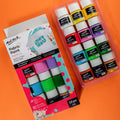 MM Fabric Paint Set 12pc x 20ml - LUMINO