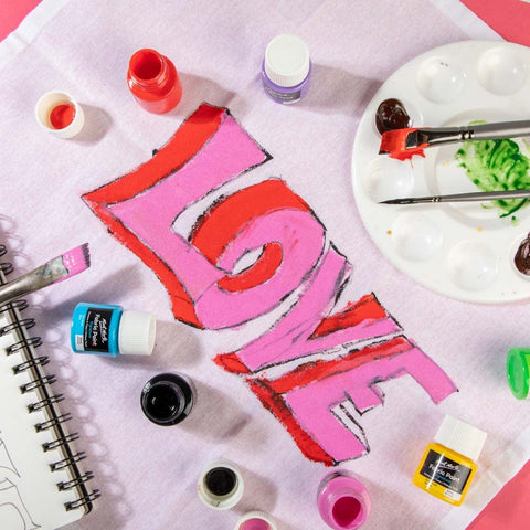 MM Fabric Paint Set 12pc x 20ml - LUMINO