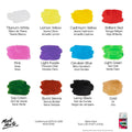MM Fabric Paint Set 12pc x 20ml - LUMINO
