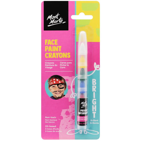 MM Kids Face Painting Nail Crayons - Bright - LUMINO