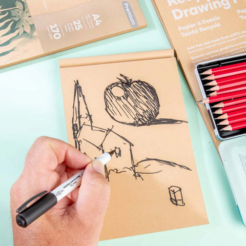 MM Recycled Toned Drawing Paper 170gsm A4 25 Shts - LUMINO