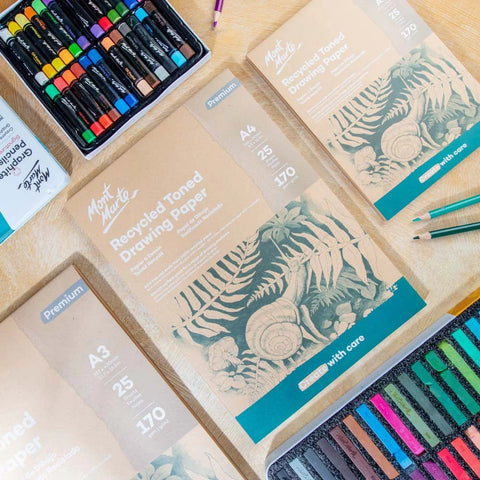 MM Recycled Toned Drawing Paper 170gsm A4 25 Shts - LUMINO