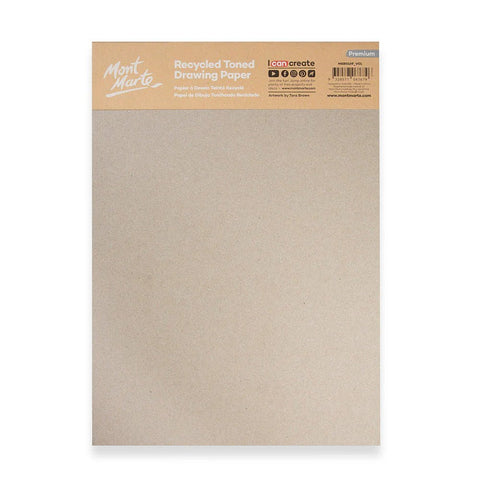 MM Recycled Toned Drawing Paper 170gsm A4 25 Shts - LUMINO