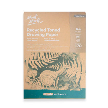 Recycled Toned Paper 170 GSM A4 (25 Sheets) - MontMarte