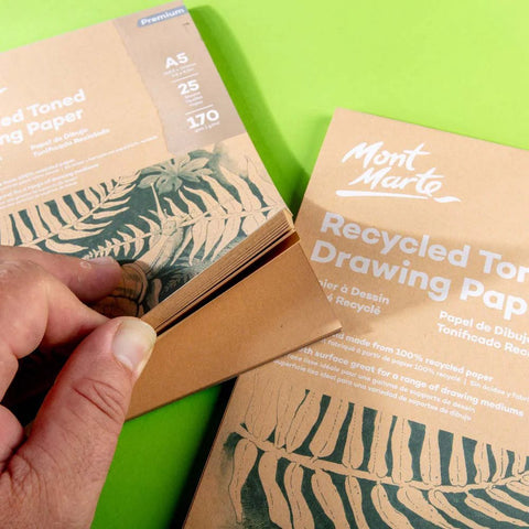 MM Recycled Toned Drawing Paper 170gsm A4 25 Shts - LUMINO