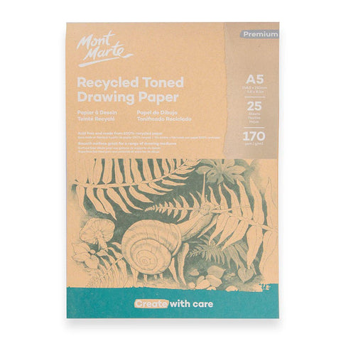 MM Recycled Toned Drawing Paper 170gsm A5 25 Shts - LUMINO