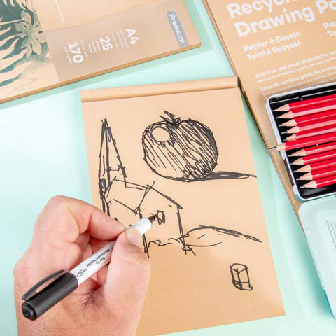 MM Recycled Toned Drawing Paper 170gsm A5 25 Shts - LUMINO