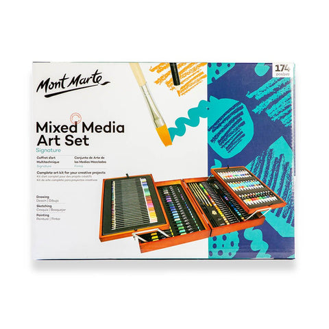 MM Studio Essentials Mixed Media Art Set 174pc - LUMINO