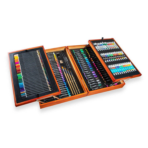 MM Studio Essentials Mixed Media Art Set 174pc - LUMINO