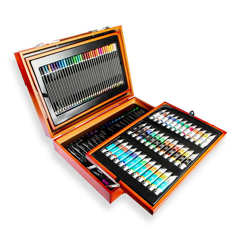 MM Studio Essentials Mixed Media Art Set 174pc - LUMINO
