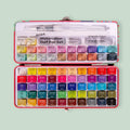 MM Watercolour Half Pan Set 73pc in Tin - აკვარელის საღებავი - LUMINO