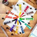 MM Watercolour Paint Set 12pc x 12ml - აკვარელის საღებავი - LUMINO