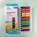 MM Watercolour Paint Set 12pc x 12ml - აკვარელის საღებავი - LUMINO