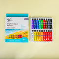 MM Watercolour Paint Set 18pc x 12ml - აკვარელის საღებავი - LUMINO