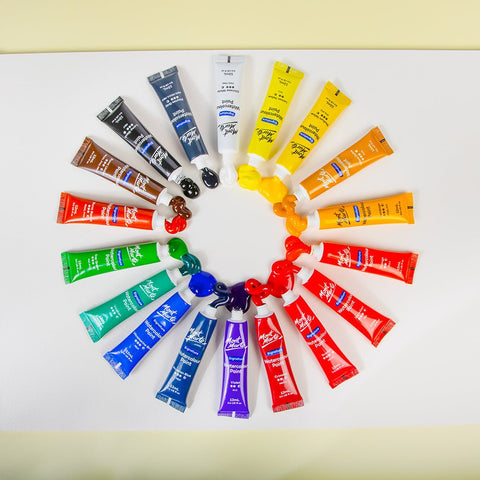 MM Watercolour Paint Set 18pc x 12ml - აკვარელის საღებავი - LUMINO