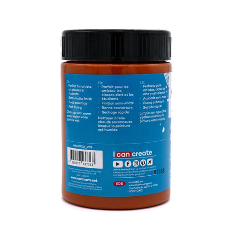 MM Studio Acrylic Paint 300ml - Burnt Sienna