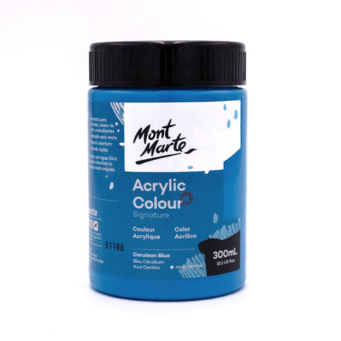 MM Studio Acrylic Paint 300ml - Cerulean Blue