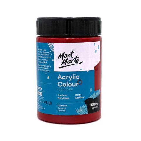 MM Studio Acrylic Paint 300ml - Crimson