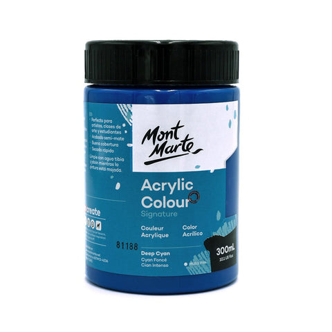 MM Studio Acrylic Paint 300ml - Deep Cyan