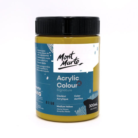 MM Studio Acrylic Paint 300ml - Medium Yellow