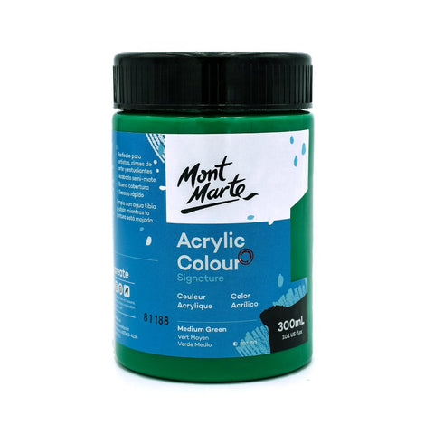 MM Studio Acrylic Paint 300ml - Medium Green