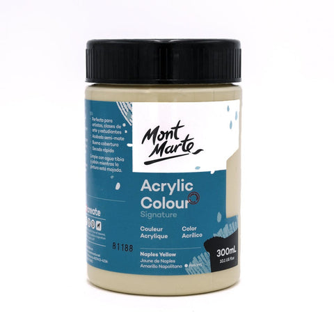 MM Studio Acrylic Paint 300ml - Naples Yellow