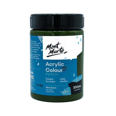 MM Studio Acrylic Paint 300ml - Olive Green