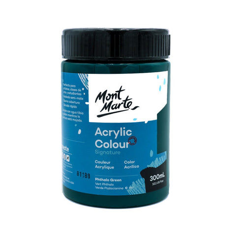 MM Studio Acrylic Paint 300ml - Phthalo Green