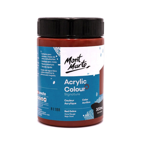 MM Studio Acrylic Paint 300ml - Red Ochre