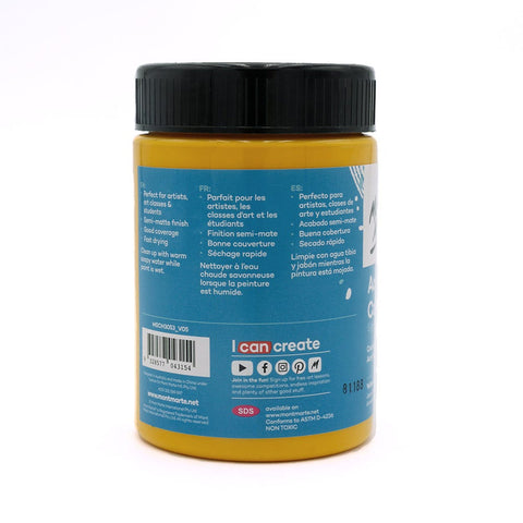 MM Studio Acrylic Paint 300ml - Yellow Deep