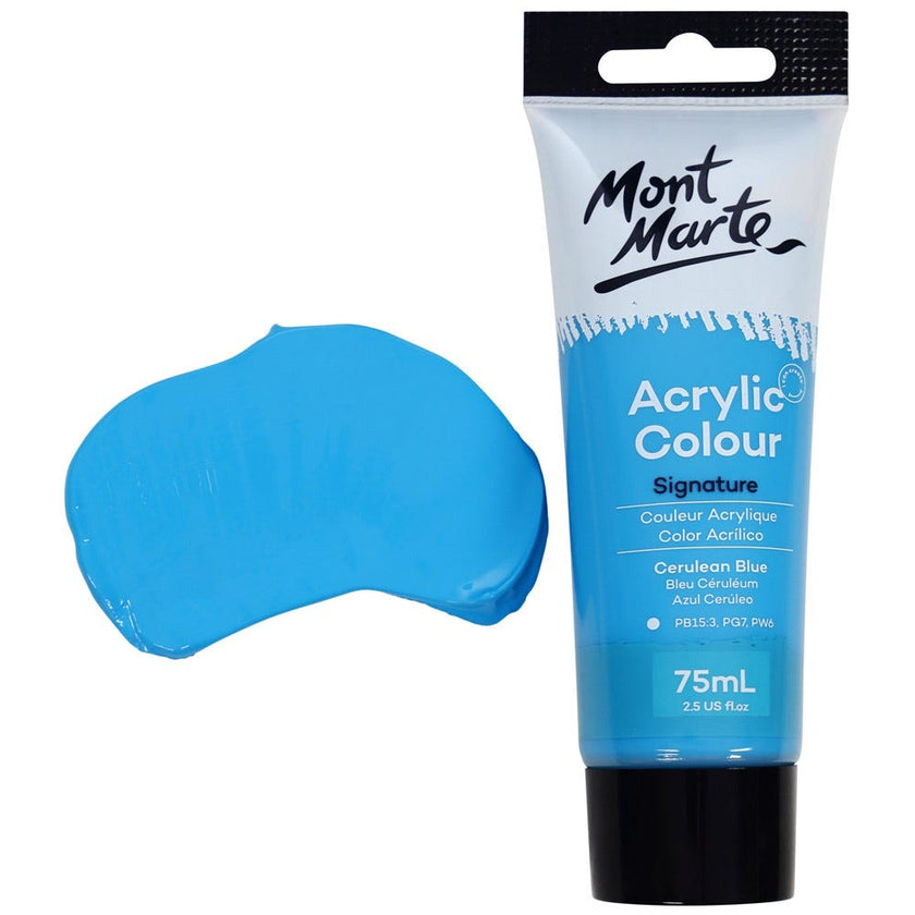 Acrylic paint MM Studio Acrylic Paint 75ml - Cerulean Blue – LUMINO