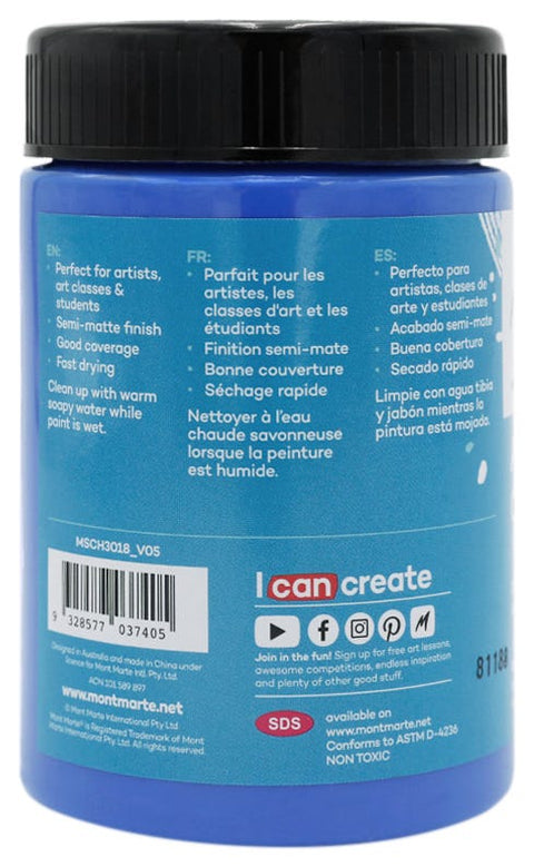 MM Studio Acrylic Paint 300ml - Cobalt Blue