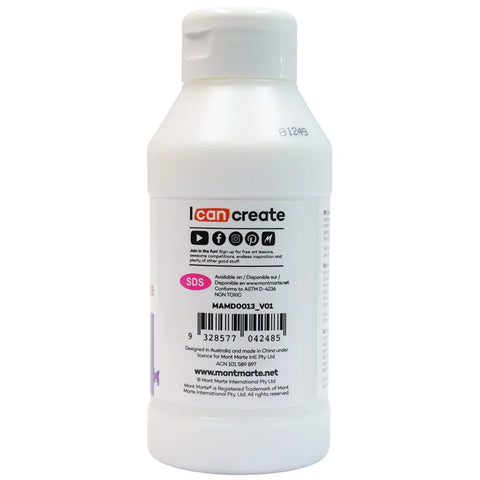 მქრქალი აკრილის მედიუმი 250 მლ - Acrylic Medium Matte Premium 250ml
