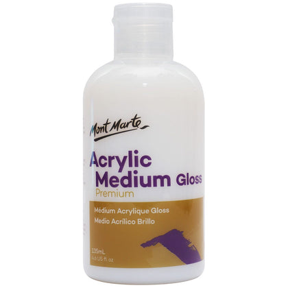 აკრილის ლაკი პრიალა (გლოსი) 135მლ - MontMarte Acrylic Medium - Gloss 135mls