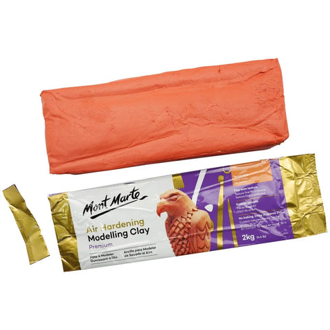 ჰაერზე შრობადი თიხა, ტერაკოტა 2 კგ - Air Hardening Modelling Clay - Terracotta 2kg