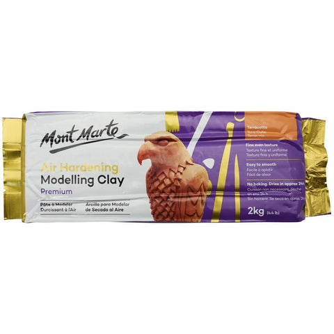 ჰაერზე შრობადი თიხა, ტერაკოტა 2 კგ - Air Hardening Modelling Clay - Terracotta 2kg