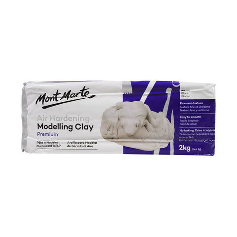 ჰაერზე შრობადი თიხა (თეთრი) MM Air Hardening Modelling Clay - White 500gms