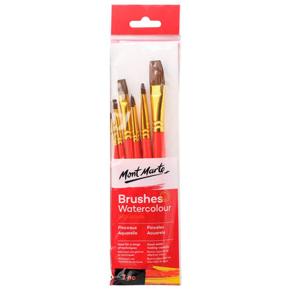 აკვარელის ფუნჯები (ბუნებრივი) MM Gallery Series Brush Set Watercolour 7pc