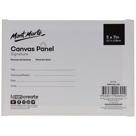 MM Canvas Panels Pack 3 12.7x17.8cm
