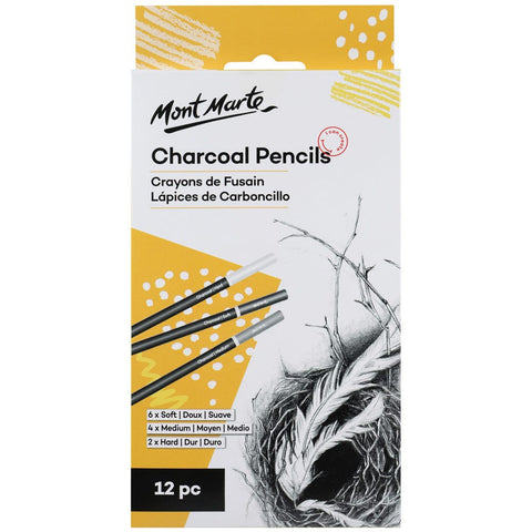 MM Charcoal Pencils 12pc