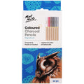 MM Coloured Charcoal Pencils 12pc