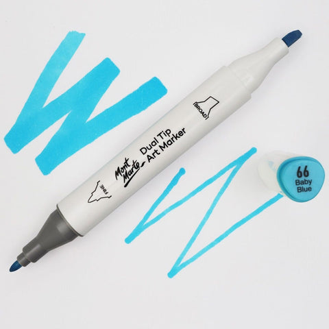 MM Dual Tip Art Marker - Baby Blue 66