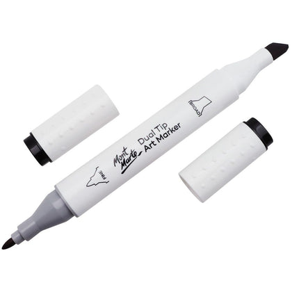 Drawing sketch marker with black double tip (alcohol) MM Dual Tip Art Marker - Black 120