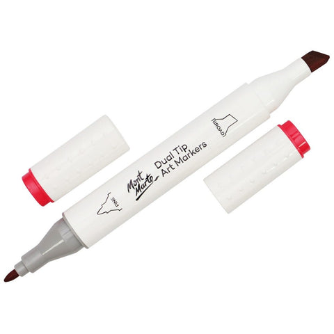 MM Dual Tip Art Marker - Coral Red 12