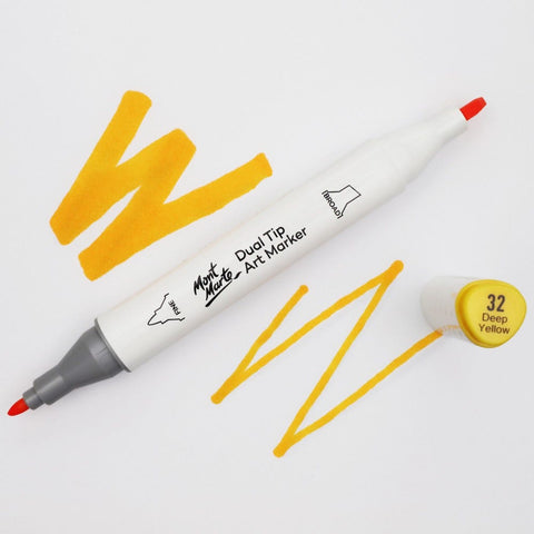 MM Dual Tip Art Marker - Deep Yellow 32